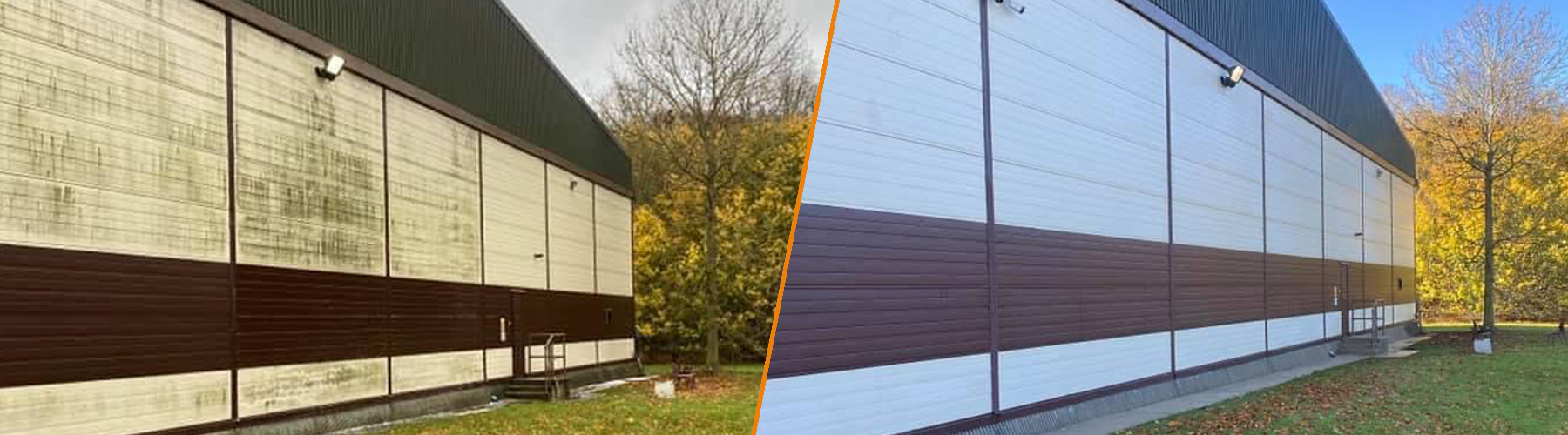 Professional wall and render cleaning – before and after by RoofCleaning.ch